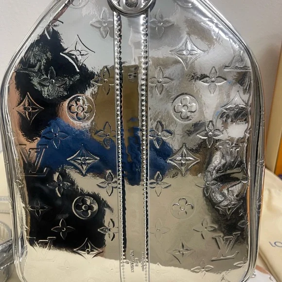 LV Silver Mirior Keepall Bandoulière 50